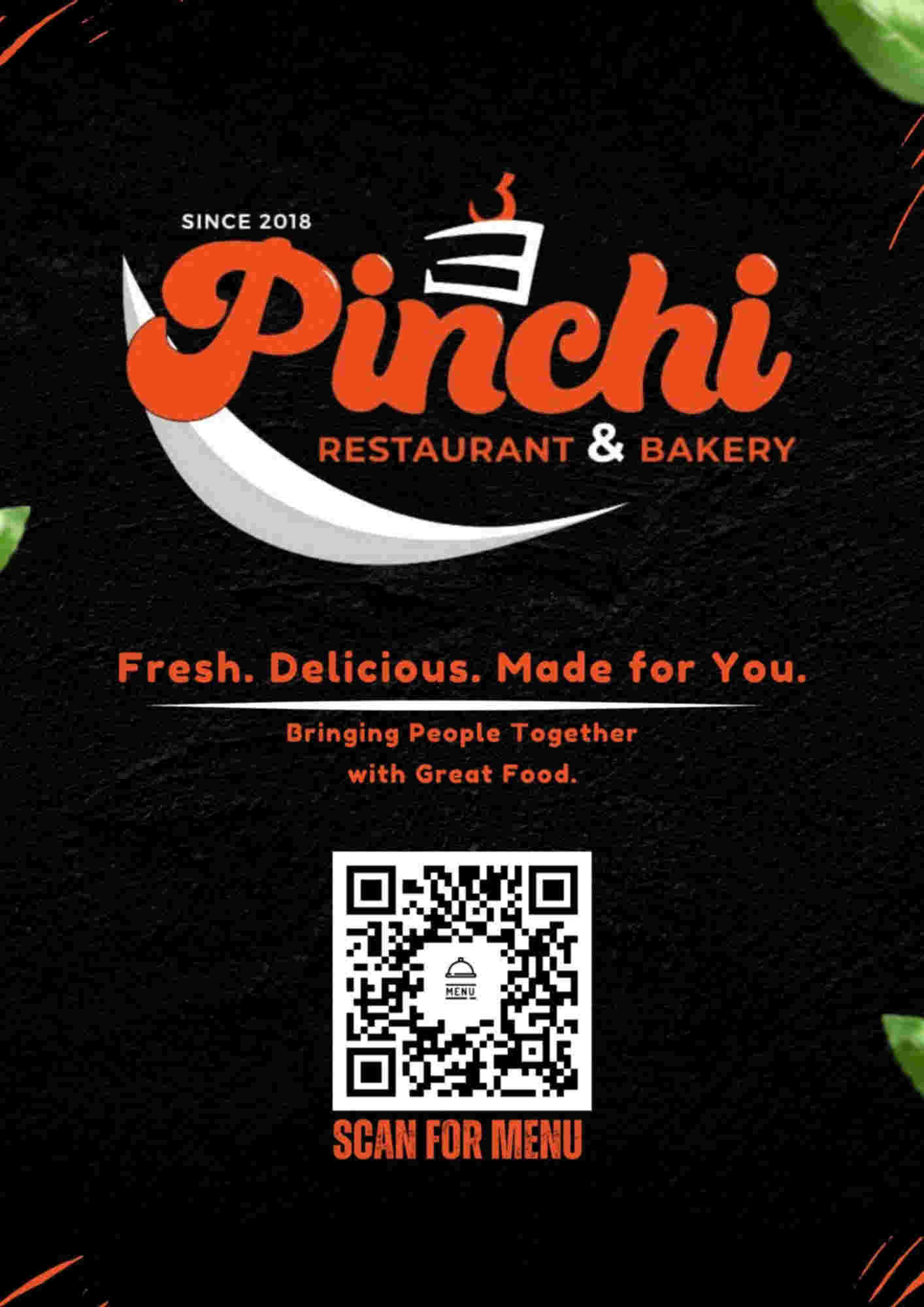 Menu design sample for restaurant